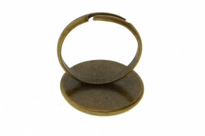 Заготовка для рукоделия металлическая фигурная для кольца 15мм - купить в Майкопе. Цена: 7.44 руб.
