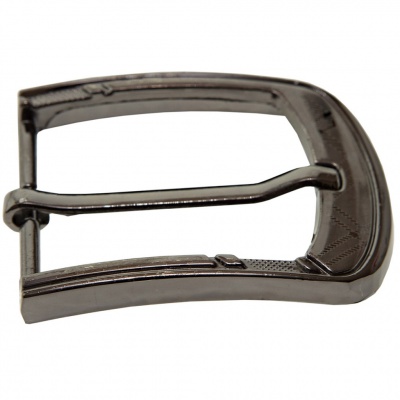 Пряжка металлическая для мужского ремня SC035#3 (шир.ремня 40 мм), цв.-тем.никель - купить в Майкопе. Цена: 43.93 руб.
