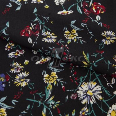 Плательная ткань "Фламенко" 6.2, 80 гр/м2, шир.150 см, принт растительный - купить в Майкопе. Цена 239.03 руб.