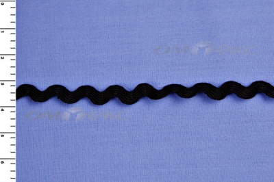 Тесьма плетеная "Вьюнчик"/черный - купить в Майкопе. Цена: 48.11 руб.