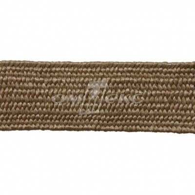 Тесьма отделочная полипропиленовая плетеная эластичная #2, шир. 40мм, цв.- соломенный - купить в Майкопе. Цена: 50.99 руб.