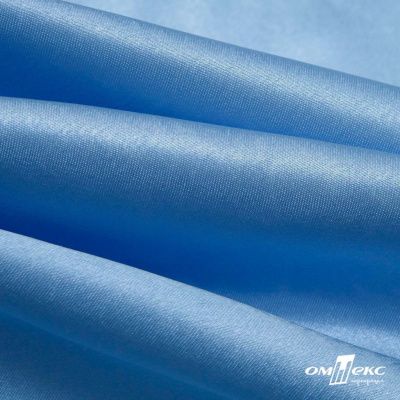 Поли креп-сатин 14-4121, 125 (+/-5) гр/м2, шир.150см, цвет голубой - купить в Майкопе. Цена 155.57 руб.