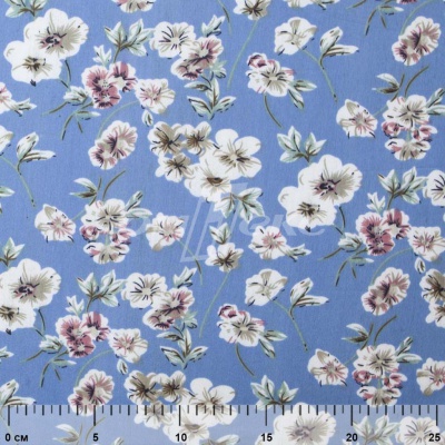 Плательная ткань "Фламенко" 12.1, 80 гр/м2, шир.150 см, принт растительный - купить в Майкопе. Цена 241.49 руб.