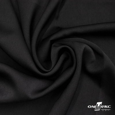 Ткань плательная Габриэль 100% полиэстер,140 (+/-10) гр/м2, шир. 150 см, цв. черный BLACK - купить в Майкопе. Цена 248.37 руб.