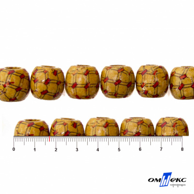 0189-Бусины деревянные "ОмТекс", 17 мм, упак.50+/-3шт - купить в Майкопе. Цена: 83.66 руб.