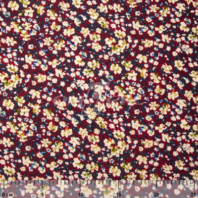 Плательная ткань "Софи" 5.1, 75 гр/м2, шир.150 см, принт растительный - купить в Майкопе. Цена 241.49 руб.