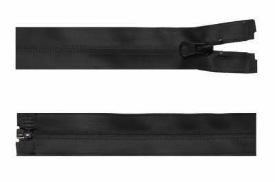 Молния водонепроницаемая PVC Т-7, 60 см, разъемная, цвет чёрный - купить в Майкопе. Цена: 49.39 руб.