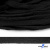 Шнур плетеный d-8 мм плоский, 70% хлопок 30% полиэстер, уп.85+/-1 м, цв.- чёрный - купить в Майкопе. Цена: 735 руб.