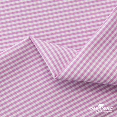 Ткань сорочечная Клетка Виши, 115 г/м2, 58% пэ,42% хл, шир.150 см, цв.1-розовый, (арт.111) - купить в Майкопе. Цена 306.69 руб.