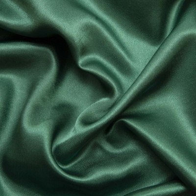 Поли креп-сатин 19-5420, 125 (+/-5) гр/м2, шир.150см, цвет зелёный - купить в Майкопе. Цена 155.57 руб.