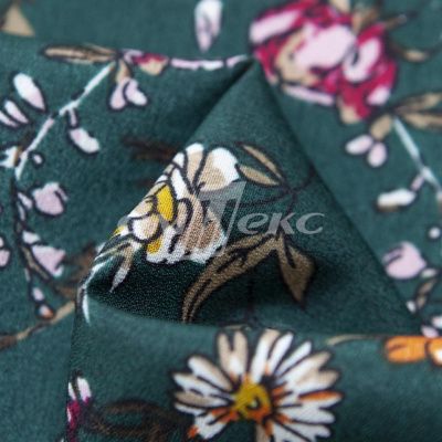Плательная ткань "Фламенко" 6.1, 80 гр/м2, шир.150 см, принт растительный - купить в Майкопе. Цена 241.49 руб.