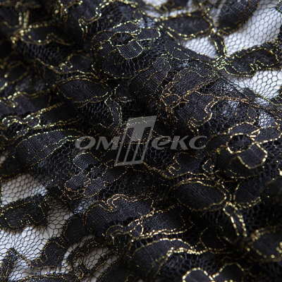 Кружевное полотно XD LACE 1-4, 80 гр/м2, шир.150см, цвет чёрный - купить в Майкопе. Цена 245.94 руб.