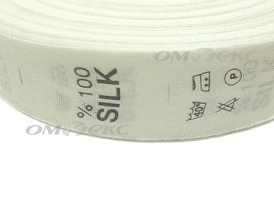Состав и уход за тк.100% Silk (1000 шт) - купить в Майкопе. Цена: 520.46 руб.