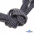 Шнурки #107-07, плоские 130 см, двухцветные цв.серый/чёрный - купить в Майкопе. Цена: 23.03 руб.